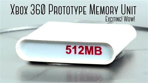 Prototype Xbox 360 512mb Memory Unit Youtube