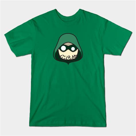 A Green T Shirt With An Image Of A Cartoon Character Wearing A Hoodie