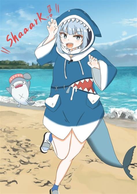 Pin By Bay Tyo On Gawr Gura Collection Anime Shark Pictures Shark Girl