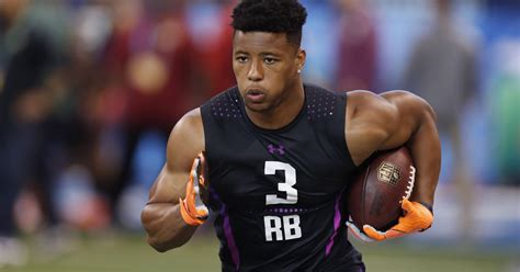 Saquon Barkley At Pro Day Im Done Running With A Shirt Off