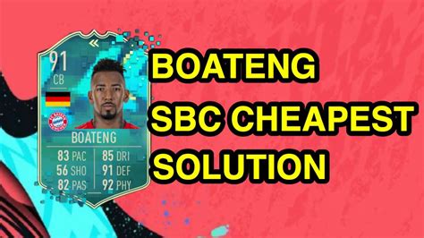 Tengo la gran duda de cuál añadir al equipo. FIFA 20 FLASHBACK JEROME BOATENG SBC CHEAPEST SOLUTION ...