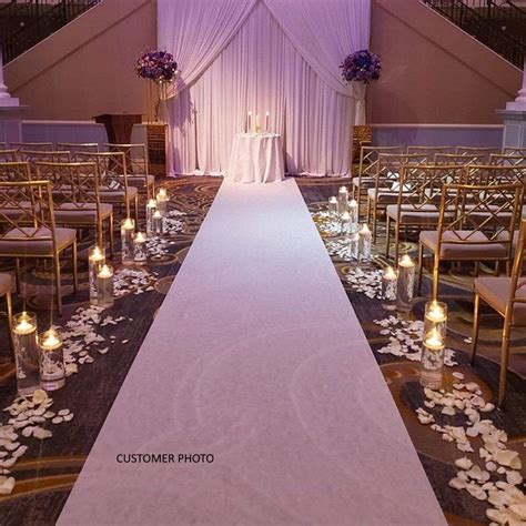 50 Ft L X 38 W Aisle Runner Wedding White Puncture Etsy In 2021
