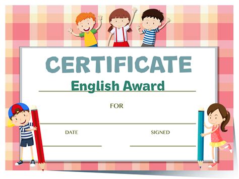 Kids Certificate Template