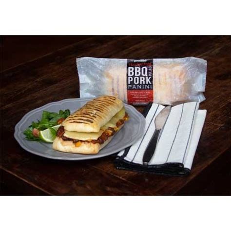 Noq Pulled Pork Panini 12x210gm Wrapped Lynas Foodservice