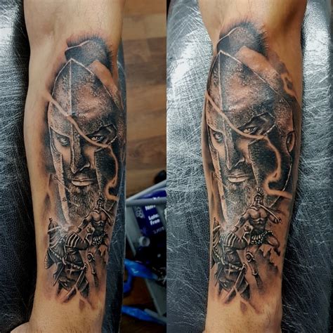 Here's everything you need to know about angel. Tattoo uploaded by DKtattoos | King Leonidas from 300 ...