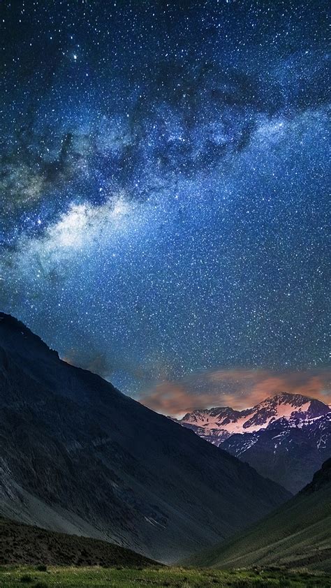 Milky Way Night Sky Stars Scenery Landscape 4k Hd Phone Wallpaper