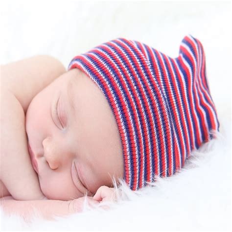 Newborn Caps And Hats Red White And Blue Newborn Hat Bc 620rwb