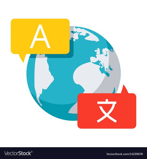 Language Translation And Linguistics Icon Vector Image