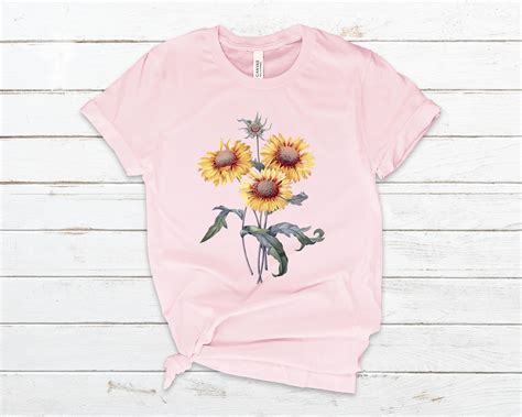 Wildflower Shirtbotanical Shirt Vintage T Shirt Flower Etsy