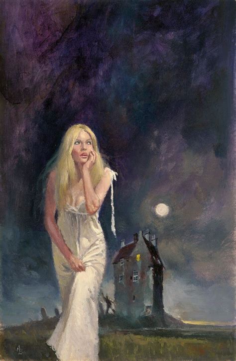 Vintage Horror Art Wandering Women In Nightgowns Horror Art Pulp