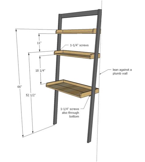 Diy Ladder Shelf Plans
