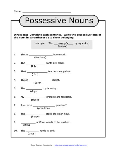 Worksheets Possessive Pronouns Sentence Worksheeto Com