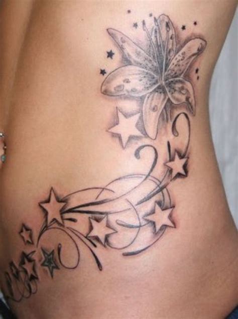 Online logo making never been faster! Stars and Flower Design - Make Your Own Tattoos