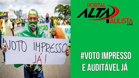 Temos que lutar por eleições transparentes com validação do voto eletrônico e auditável (voto impresso). #voto impresso e auditável já - YouTube