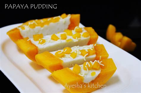 Want to make grilled desserts but don't know how? EASY DESSERT RECIPE - PAPAYA PUDDING