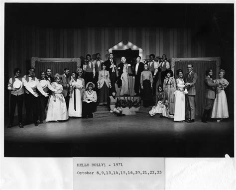 Hello Dolly 1971 Community Players