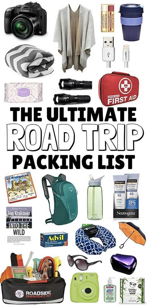 52 essential road trip packing list items [2023] inc free pdf checklist road trip packing