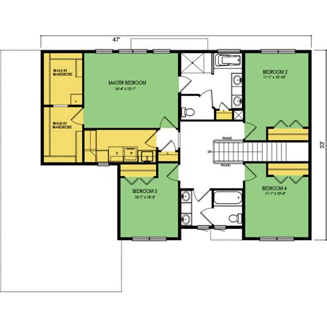 Yellowstone Floor Plan 4 Beds 25 Baths 2527 Sq Ft Wausau Homes