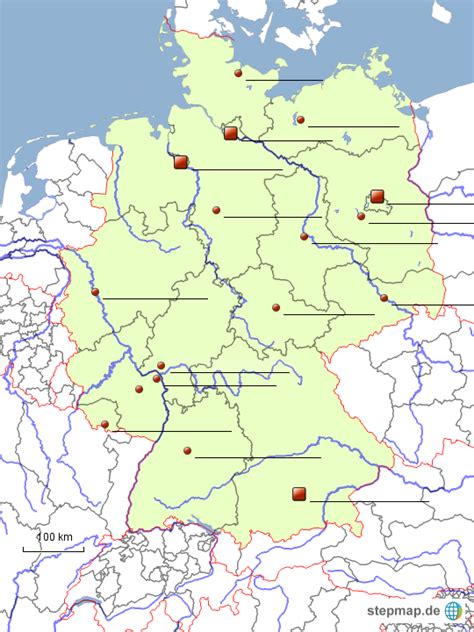 In diesem band lernen die schüler ihr näheres umfeld kennen, erfahren einiges über das leben in stadt und dorf, über landschaften, flüsse, städte, sehenswürdigkeiten und die politische struktur. Deutschlandkarte Mit Flüssen Und Bundesländern | My blog