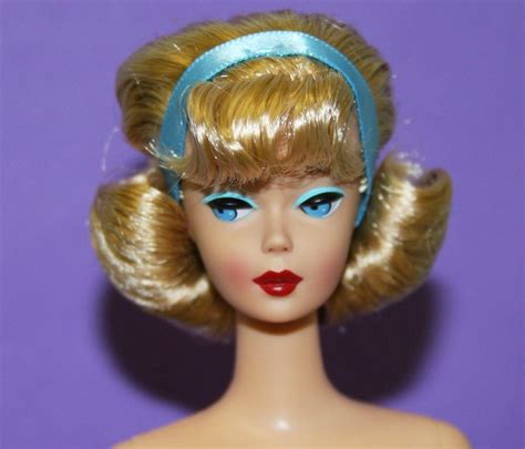 Vhtf Vintage Barbie Reproduction Nude Blonde American Girl Side Part Repro 1782032309