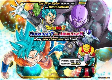 Universe 6 is linked with universe 7 , creating a twin universe. Dragon Ball Z Dokkan Battle: Dragon Ball Super Universe 6 Saga event, 6 new characters ...