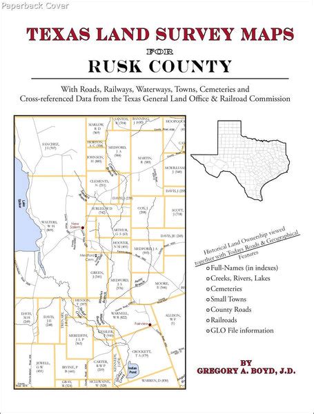 Texas Land Survey Maps For Rusk County Arphax Publishing Co