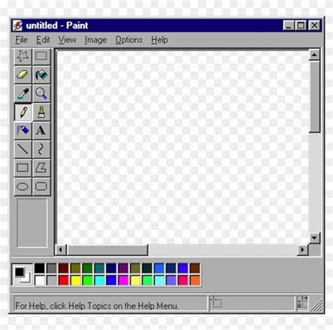 Windows Paint Transparent Windows 98 Paint Png Png Download