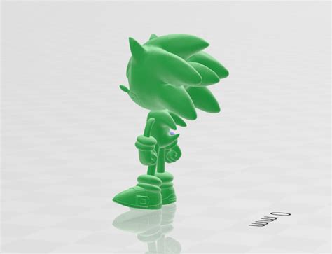 3d Printed Sonic The Hedgehog By Brian Wolansky Pinshape