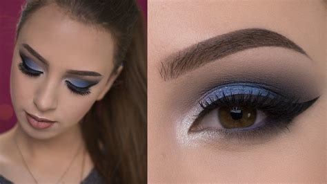 Dramatic Blue Smokey Eye Makeup Tutorial Denitslava Makeup Blue