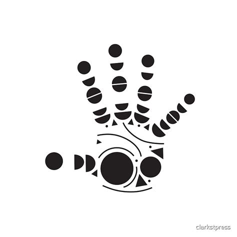 Geometric Hand By Clarkstpress Redbubble