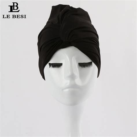 Lebesi 2017 Sexy Binder Beach Quick Dry Pleated Knot Swimming Cap For