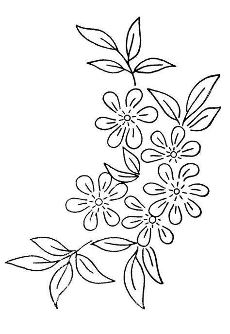Printable Flower Embroidery Patterns