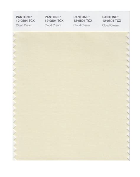 Pantone Smart Color Swatch Card 12 0804 Tcx Cloud Cream Columbia Omni
