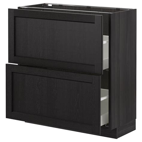 Today we will show you how to assemble ikea detolf glass cabinet, if you are interested to buy one please dm us on our facebook page @ ikea. METOD Unterschrank mit 2 Schubladen - schwarz, Lerhyttan ...