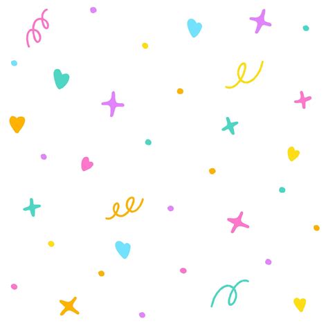 Cute Confetti Sprinkle Sparkle Shine Small Polkadot Dot Line Mini Heart