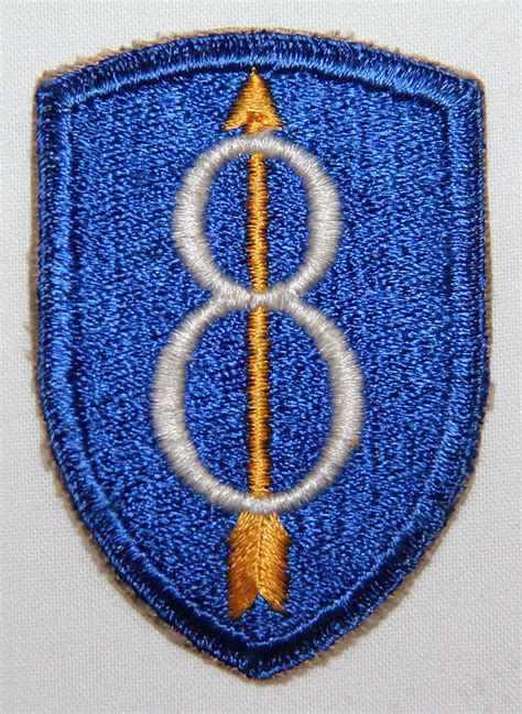 G044 Wwii 8th Infantry Division Patch B And B Militaria