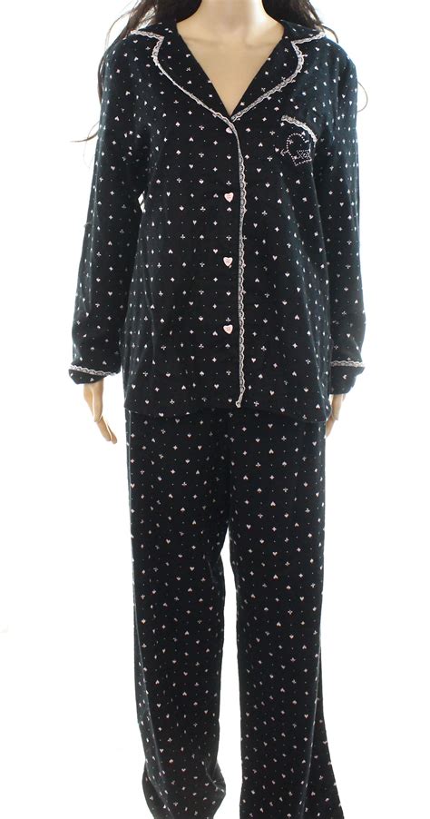 Betsey Johnson Betsey Johnson NEW Black Womens Size Large L Pajama