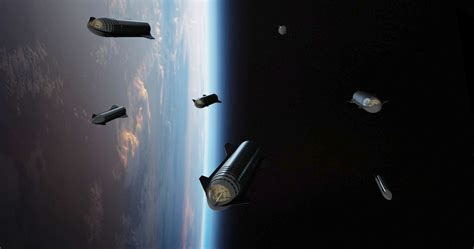 Spacex Starship Fleet Orbiting Earth By Dale Rutherford Human Mars