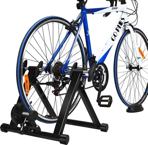 Costway Fluid Bike Trainer Stand Indoor Turbo Trainers With Double