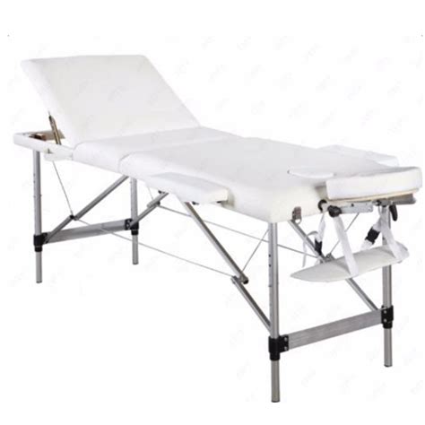 3 Sections Folding Portable Massage Table Aluminum Tube Beauty Salon Spa Chair Tattoo Chair