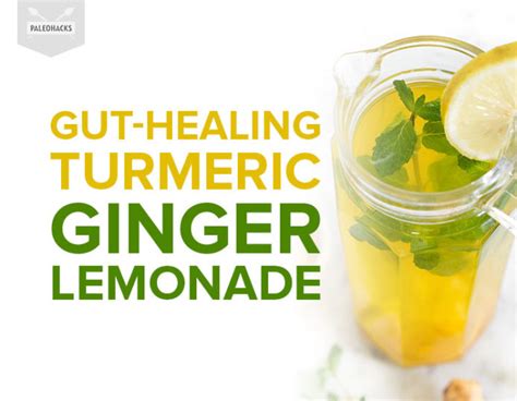 Gut Healing Turmeric Ginger Lemonade Paleo Anti Inflammatory