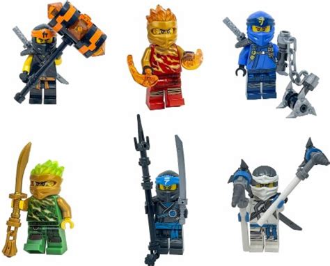 Lego Ninjago Forbidden Spinjitzu Combo Pack With Weapons Lloyd Zane Jay Nya Cole Kai 1