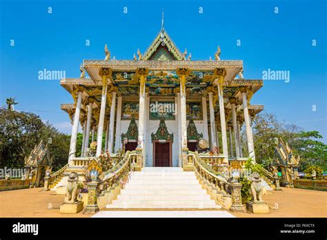 Ek Phnom Pagoda Buddhist Temple Battambang Province Cambodia Stock