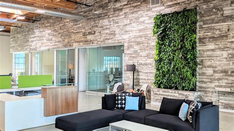 Office Furniture Showroom Living Wall by Planted Design - Plants On Walls