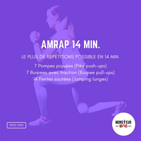 Wod 165 Amrap De 14 Minutes Au Poids De Corps