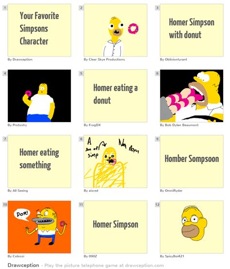 Your Favorite Simpsons Character Drawception