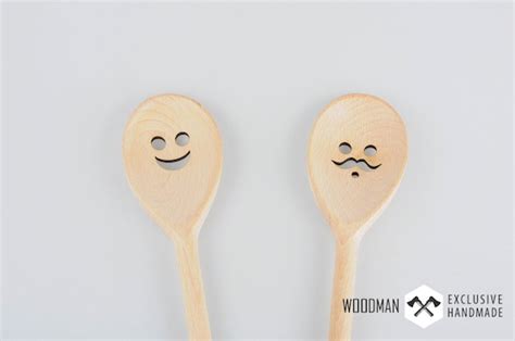 Wooden Spoon Smiling Spoon Wooden Spoon With Smile Mustache