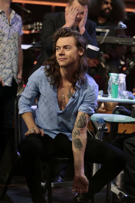 Chest tattoos for men provide the ideal canvas for powerful symbols of strength, pride for this reason, chest tattoo ideas can be bold, meaningful, and creative, allowing guys to really ink any type of artwork they want. Pictures of Harry Styles's Tattoos | POPSUGAR Celebrity