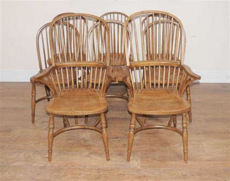 Set Windsor Kitchen Chairs Farmhouse Dining Chair