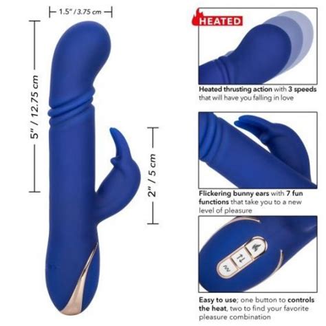 jack rabbit signature heated silicone thrusting g rabbit blue sex toys and adult novelties